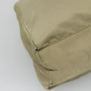 PRADA Hand Bag Nylon Beige Auth bs23980-13