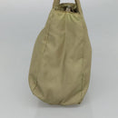 PRADA Hand Bag Nylon Beige Auth bs23980-5