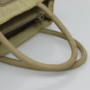 PRADA Hand Bag Nylon Beige Auth bs23980-7