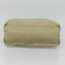 PRADA Hand Bag Nylon Beige Auth bs23980-9