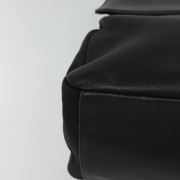 Salvatore Ferragamo Business Bag Leather Black Auth bs23984