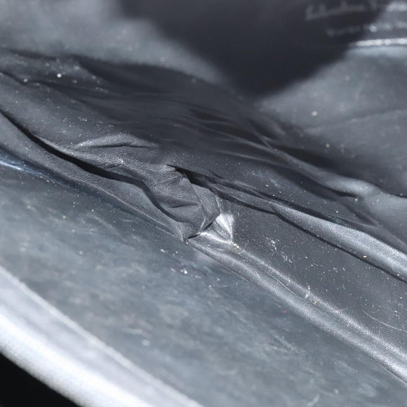 Salvatore Ferragamo Business Bag Leather Black Auth bs23984