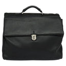 Salvatore Ferragamo Business Bag Leather Black Auth bs23984-2