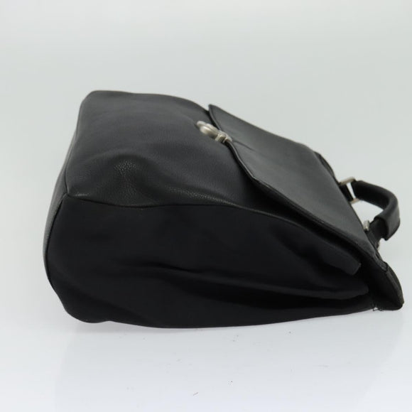 Salvatore Ferragamo Business Bag Leather Black Auth bs23984