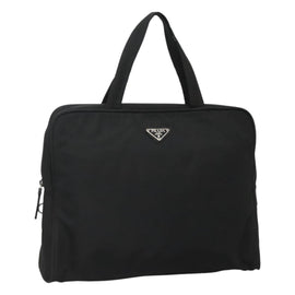 PRADA Hand Bag Nylon Black Auth bs24002