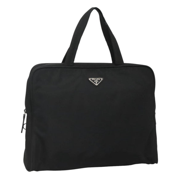 PRADA Hand Bag Nylon Black Auth bs24002