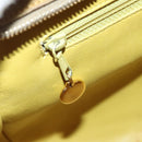 CHANEL Matelasse Hand Bag Suede Yellow CC Auth bs24019-21