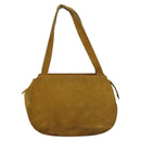CHANEL Matelasse Hand Bag Suede Yellow CC Auth bs24019-13