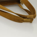 CHANEL Matelasse Hand Bag Suede Yellow CC Auth bs24019-7