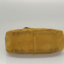 CHANEL Matelasse Hand Bag Suede Yellow CC Auth bs24019-5
