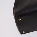 FENDI Toulouse Tote Bag Leather 2way Brown Gold Auth bs24036-16