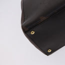 FENDI Toulouse Tote Bag Leather 2way Brown Gold Auth bs24036-8