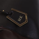 FENDI Toulouse Tote Bag Leather 2way Brown Gold Auth bs24036-10