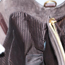 FENDI Toulouse Tote Bag Leather 2way Brown Gold Auth bs24036-20