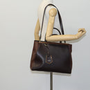 FENDI Toulouse Tote Bag Leather 2way Brown Gold Auth bs24036-25