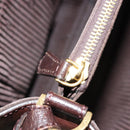 FENDI To joule Tote Bag Leather 2way Brown Gold Auth bs24036-28