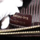 FENDI To joule Tote Bag Leather 2way Brown Gold Auth bs24036-31