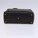 FENDI Toulouse Tote Bag Leather 2way Brown Gold Auth bs24036-5