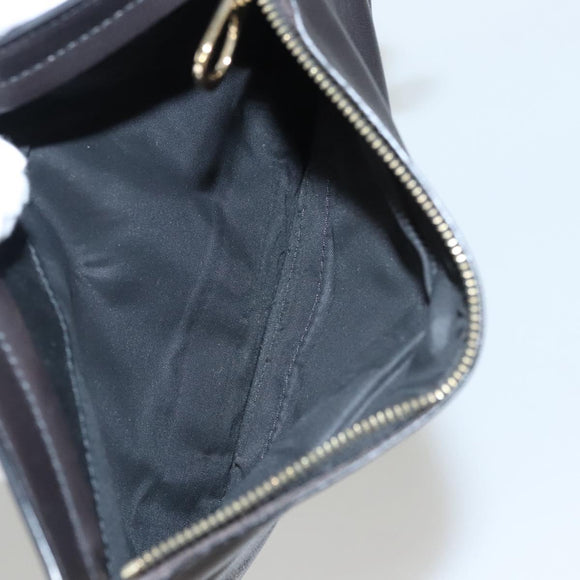 BOTTEGA VENETA Pouch Leather Black Auth bs24042