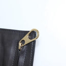 BOTTEGA VENETA Pouch Leather Black Auth bs24042-17