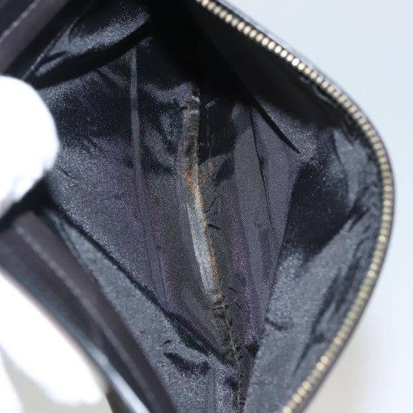 BOTTEGA VENETA Pouch Leather Black Auth bs24042