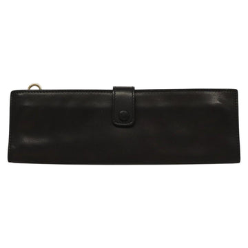 BOTTEGA VENETA Pouch Leather Black Auth bs24042 - 0