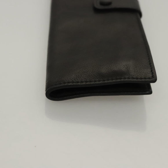 BOTTEGA VENETA Pouch Leather Black Auth bs24042