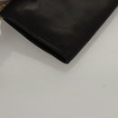 BOTTEGA VENETA Pouch Leather Black Auth bs24042-8