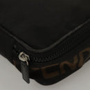 FENDI Hand Bag Canvas Black Auth bs24044-11