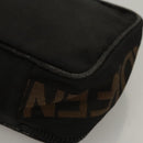 FENDI Hand Bag Canvas Black Auth bs24044-16