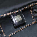 FENDI Hand Bag Canvas Black Auth bs24044-15