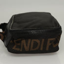 FENDI Hand Bag Canvas Black Auth bs24044-3