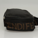 FENDI Hand Bag Canvas Black Auth bs24044-4