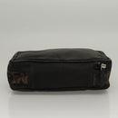 FENDI Hand Bag Canvas Black Auth bs24044-9