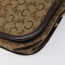 CELINE C Sulky Shoulder Bag Canvas Brown Gold Auth bs24045-14