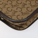 CELINE C Sulky Shoulder Bag Canvas Brown Gold Auth bs24045-15