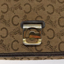 CELINE C Sulky Shoulder Bag Canvas Brown Gold Auth bs24045-17