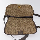 CELINE C Sulky Shoulder Bag Canvas Brown Gold Auth bs24045-10