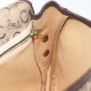 CELINE C Sulky Shoulder Bag Canvas Brown Gold Auth bs24045-19