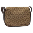 CELINE C Sulky Shoulder Bag Canvas Brown Gold Auth bs24045-2