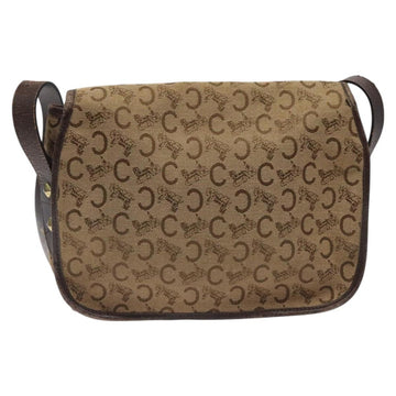 CELINE C Sulky Shoulder Bag Canvas Brown Gold Auth bs24045 - 0
