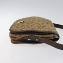 CELINE C Sulky Shoulder Bag Canvas Brown Gold Auth bs24045-3