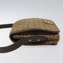 CELINE C Sulky Shoulder Bag Canvas Brown Gold Auth bs24045-4