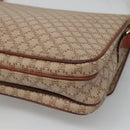 CELINE Macadam Canvas Shoulder Bag PVC Beige Gold Auth bs24047-12