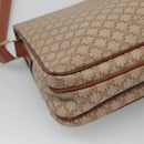 CELINE Macadam Canvas Shoulder Bag PVC Beige Gold Auth bs24047-13