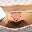 CELINE Macadam Canvas Shoulder Bag PVC Beige Gold Auth bs24047-14