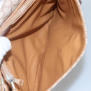 CELINE Macadam Canvas Shoulder Bag PVC Beige Gold Auth bs24047-19