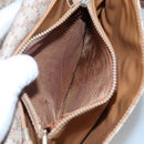 CELINE Macadam Canvas Shoulder Bag PVC Beige Gold Auth bs24047-20