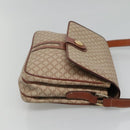 CELINE Macadam Canvas Shoulder Bag PVC Beige Gold Auth bs24047-4