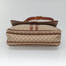 CELINE Macadam Canvas Shoulder Bag PVC Beige Gold Auth bs24047-9